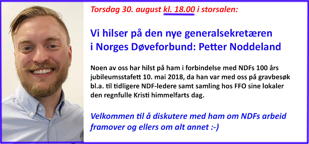 Petter Noddeland 30 august 2018